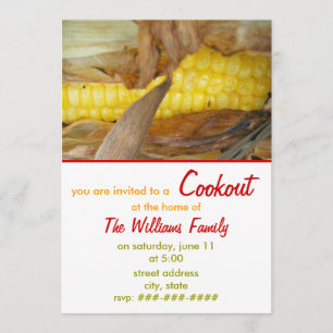 Cookout Invitation - Corn on The Cob