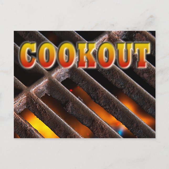 Cookout Postcard Invitation (Front)