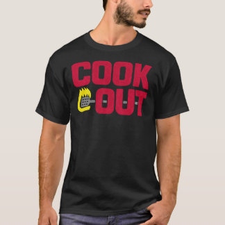 Cookout - Vintage Chalk Texture - Red &Amp; Gray T-Shirt