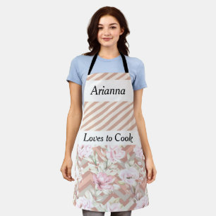 Cooks Apron for Female in Peach Colors