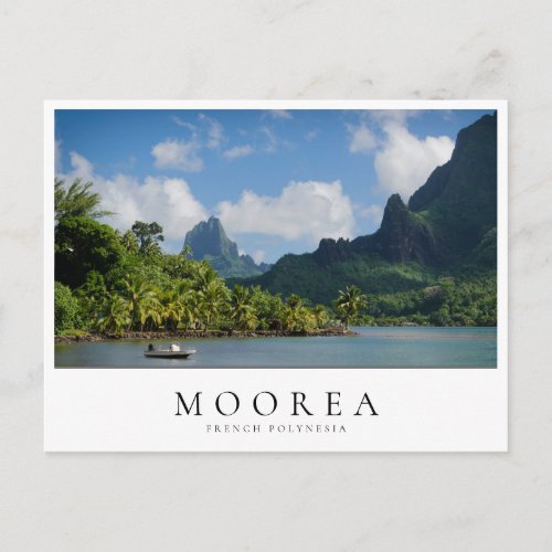 Cooks Bay Moorea in French Polynesia Postcard