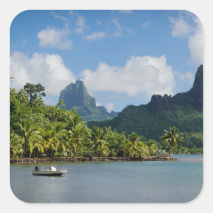 Cook's Bay, Moorea square sticker