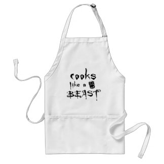 Cooks Like a Beast Adult Apron