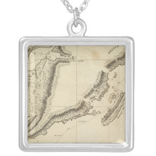Cooks River, Alaska Silver Plated Necklace