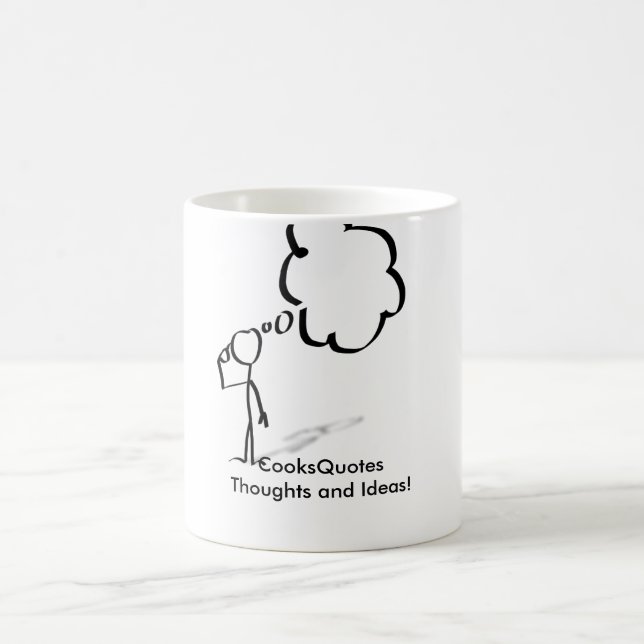 CooksQuote Thoughts and Ideas! Coffee Mug (Center)
