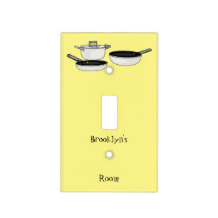 Cookware sets cartoon illustration light switch cover