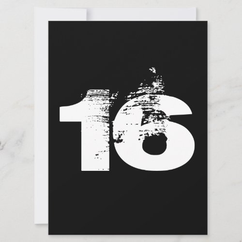 Cool 16th Birthday Party Custom Invitation