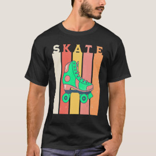 Cool 1970's Roller Skates Derby Disco Retro 1980's T-Shirt