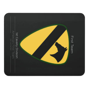 cool 1st Cavalry Division Door Sign