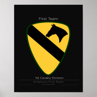 cool 1st Cavalry Division Poster