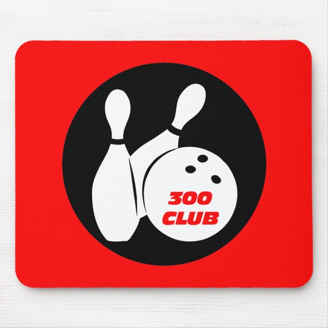 Cool 300 bowling mouse pad (Front)