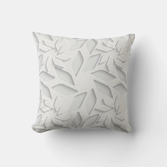 Cool 3-Dimential Swirling Fan Pattern Throw Pillow (Front)