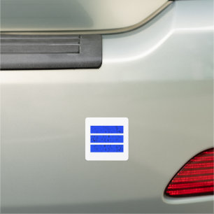 Cool 3 Line Symbol Uniformity & Harmony Colorful Car Magnet