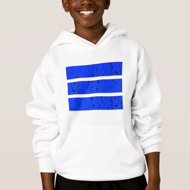 Cool 3 Line Symbol | Uniformity & Harmony Colorful Hoodie (Front)
