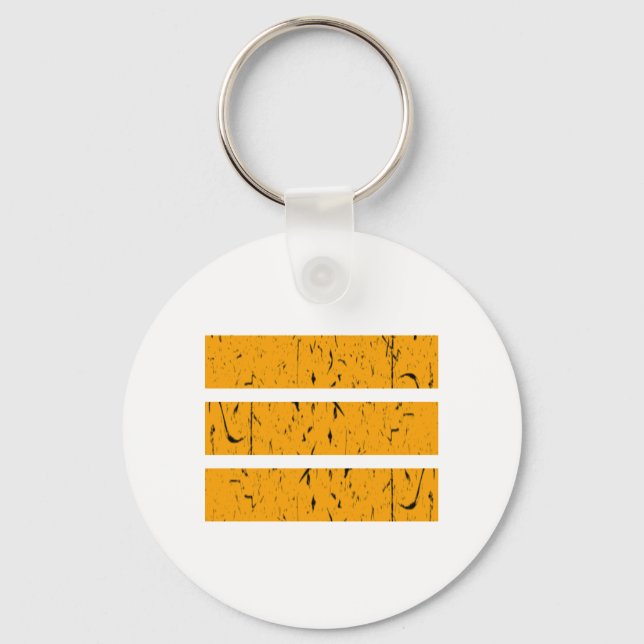 Cool 3 Line Symbol | Uniformity & Harmony Colorful Keychain (Front)