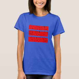 Cool 3 Line Symbol Uniformity & Harmony Colorful T-Shirt