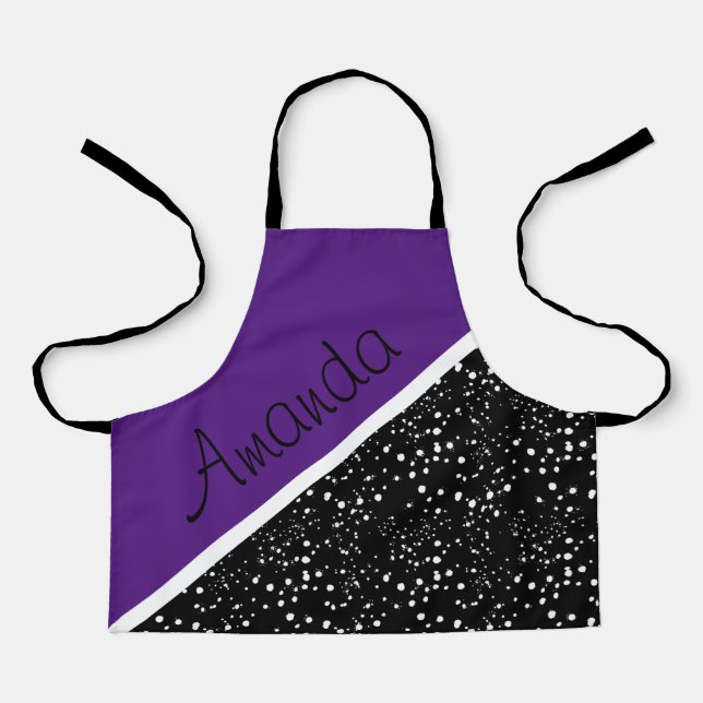 Cool 3 tone design personalized apron (Front)