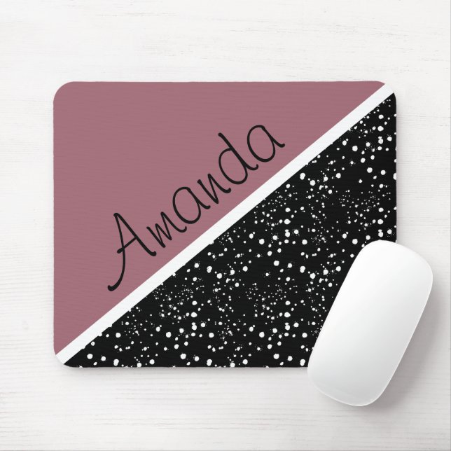 Cool 3 tone design personalized mouse pad (With Mouse)