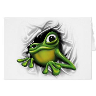 Cool 3d frog cards