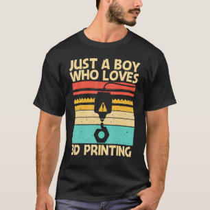 Cool 3d Print For Boys Men 3d Printer  Printing T-Shirt