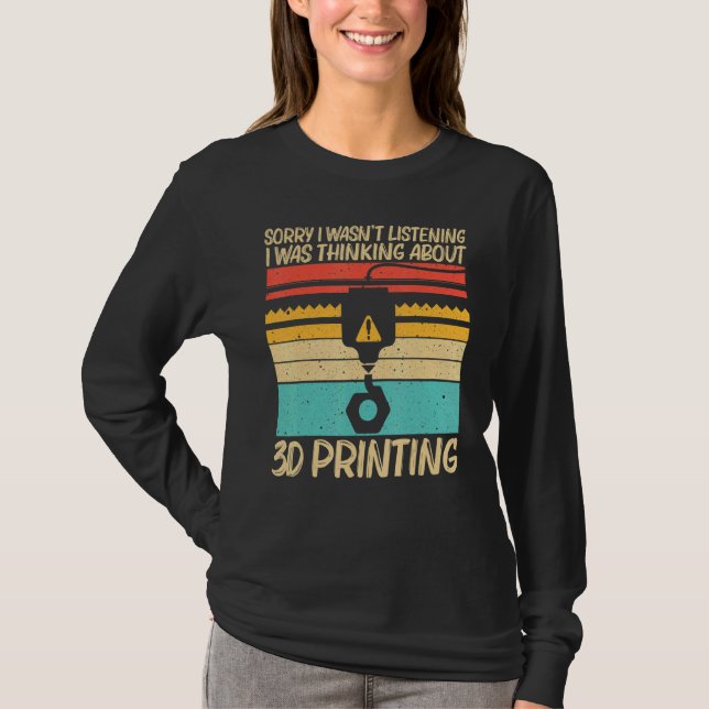 Cool 3D Print For Men Women 3D Printer  Printing T-Shirt (Front)