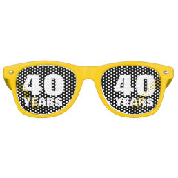Cool 40th Wedding Anniversary party shades