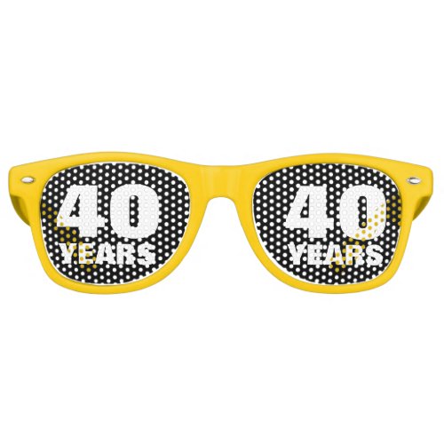 Cool 40th Wedding Anniversary party shades