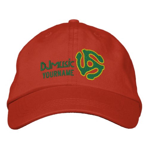 COOL 45 spacer Irish personalizeDJ embroidered cap