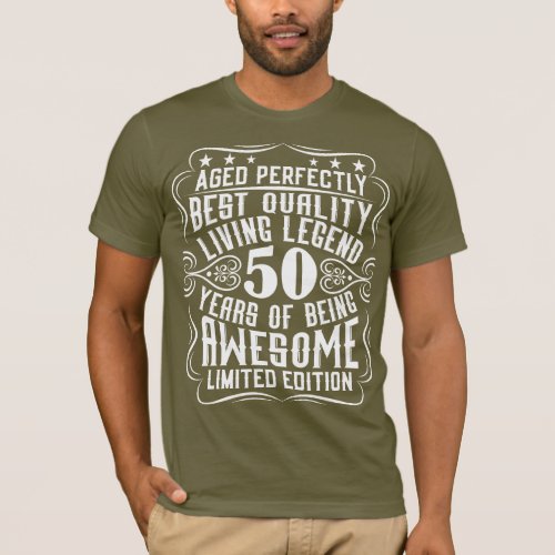 Cool 50 Year Old Birthday Gifts 1973 T_Shirt