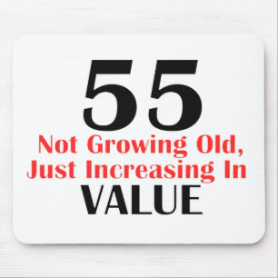 COOL 55 YEARS OLD BIRTHDAY DESIGNS MOUSE PAD