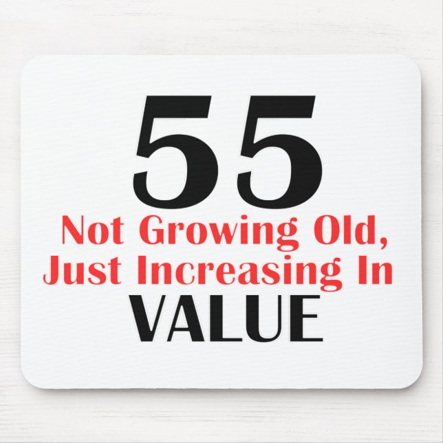 COOL 55 YEARS OLD BIRTHDAY DESIGNS MOUSE PAD (Front)