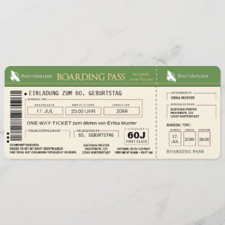 cool 60th birthday invitation card