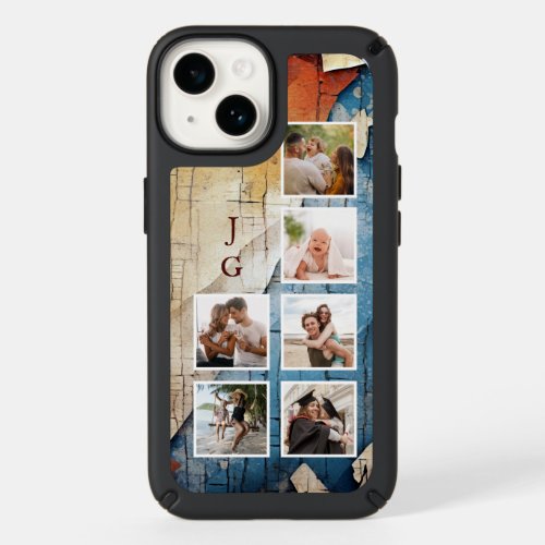 Cool 6_Photos wMonogram on Urban Grunge BG Speck iPhone 14 Case