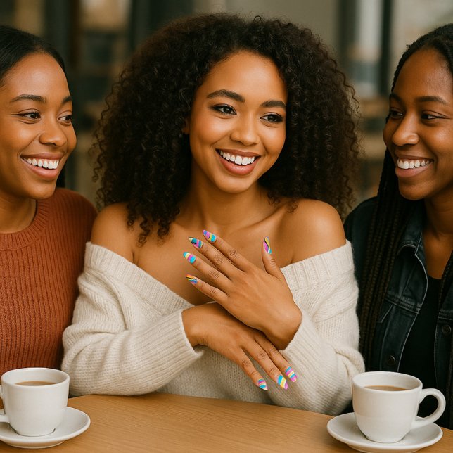 Cool 80s Design Minx Nail Art (Creator Uploaded)