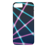 Cool 80s Laser Light Show Background Retro Neon iPhone 8/7 Case