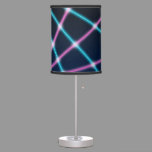 Cool 80s Laser Light Show Background Retro Neon Table Lamp