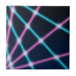 Cool 80s Laser Light Show Background Retro Neon Tile