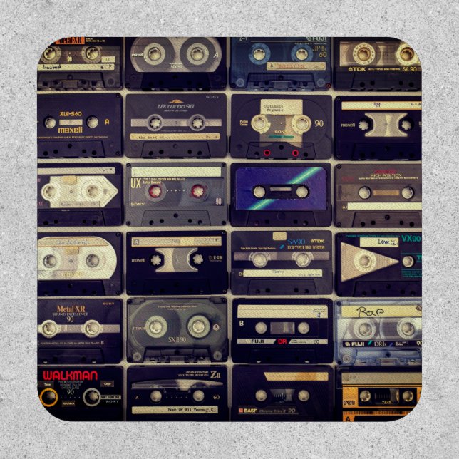Cool 80s vintage cassette patch (Front)