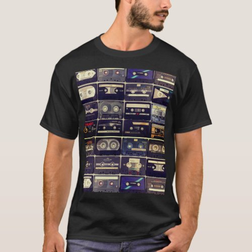 Cool 80s vintage cassette  T_Shirt