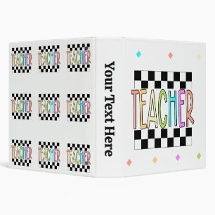 Cool 90's Style Teacher Binder