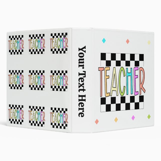 Cool 90's Style Teacher Binder (Background)