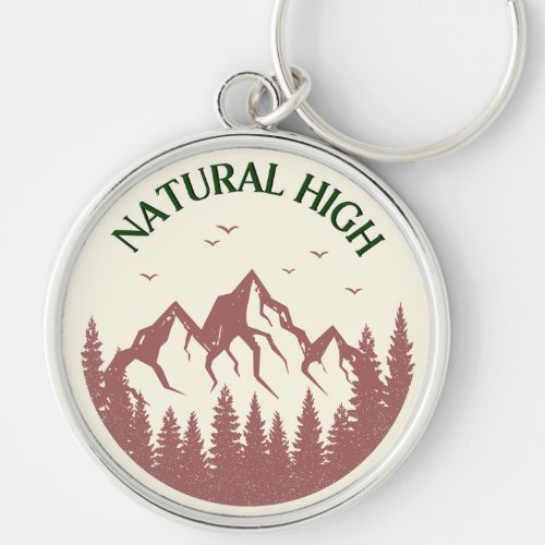 Cool AA NA Natural High Addiction Recovery Gift  Keychain