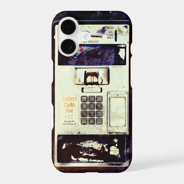 COOL Abandoned Payphone  iPhone Case (Back)