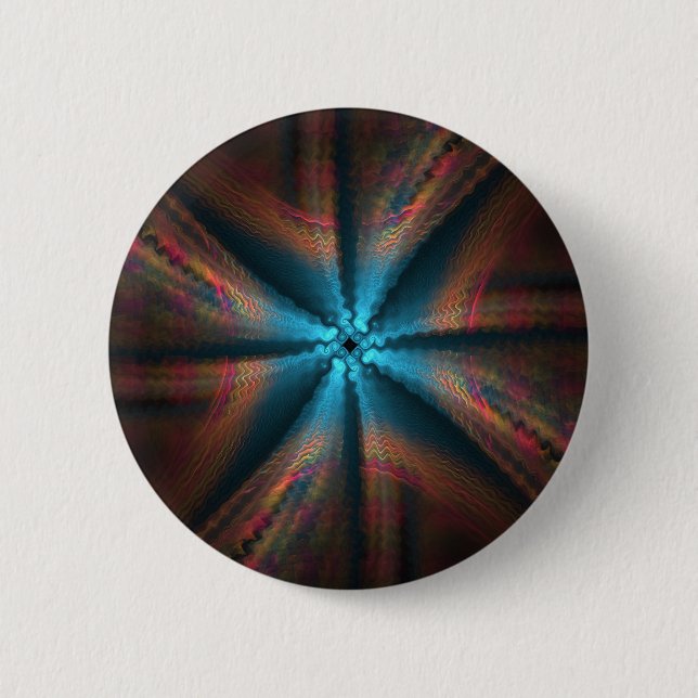 Cool Abstract Art Button (Front)