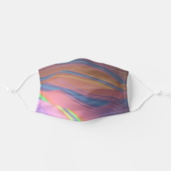 Cool Abstract Art Colorful Design Adult Cloth Face Mask by MHDesignStudio at Zazzle
