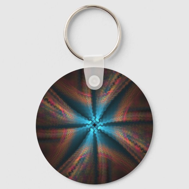 Cool Abstract Art Keychain (Front)