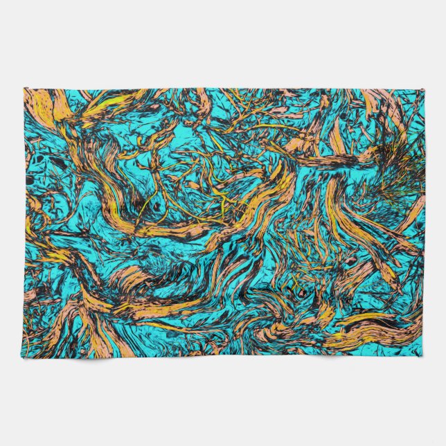 COOL Abstract Art Kitchen Towel (Horizontal)