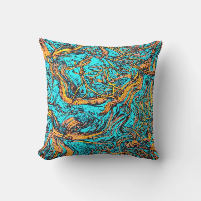 COOL Abstract Art Outdoor Pillow (Front)