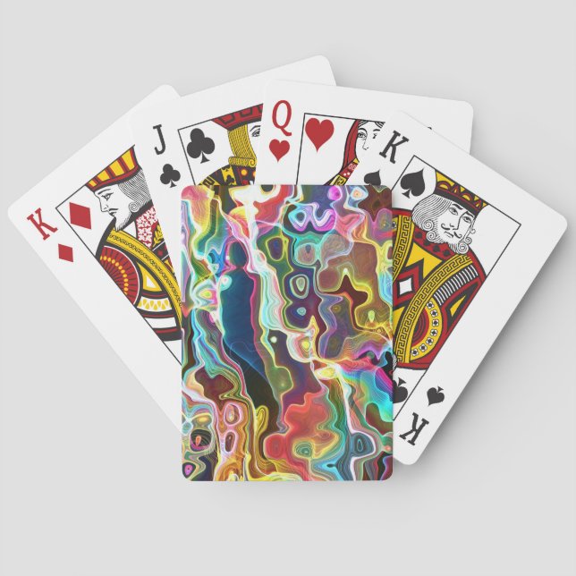 Cool Abstract Background Poker Cards (Back)