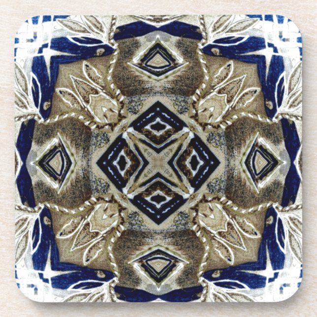 Cool Abstract Beverage Coaster (Front)